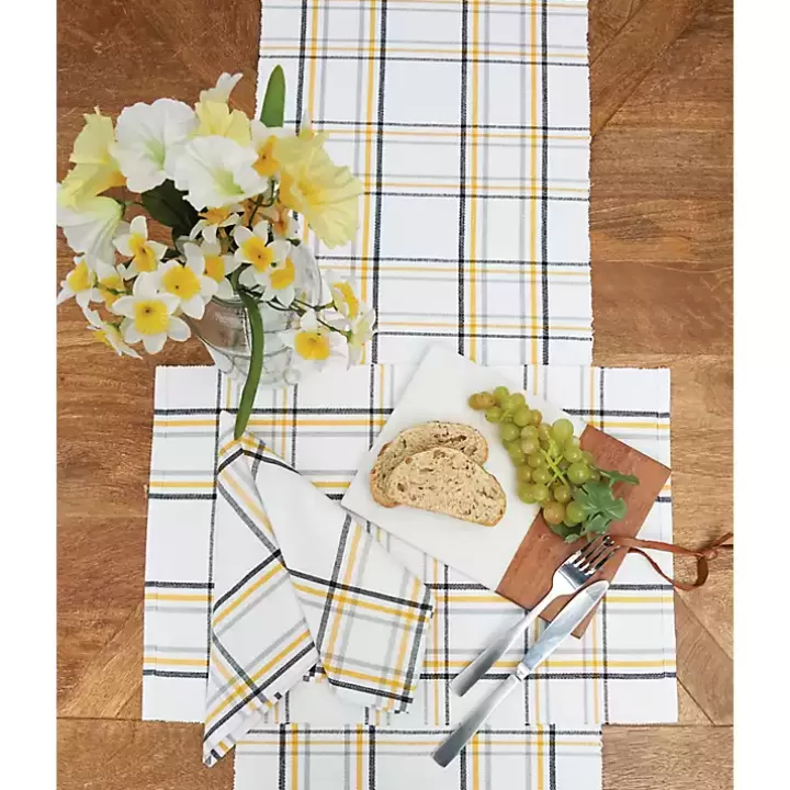 Flash Sale Honey Bee Plaid Table Runner Table Linens