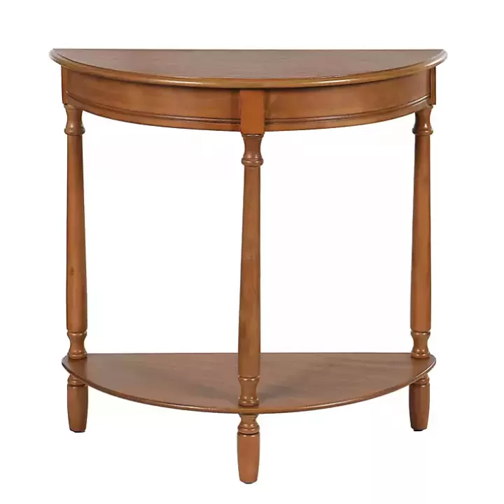 Best Sale Honey Half Moon Tinslee Console Table Console Tables