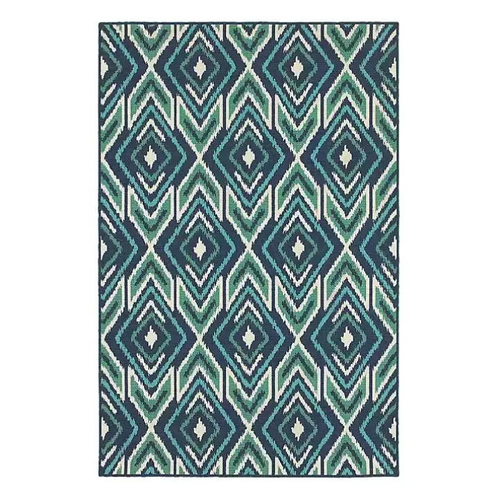 Sale Ikat Diamonds Jenn Outdoor Rug, 6x9 Outdoor Rugs