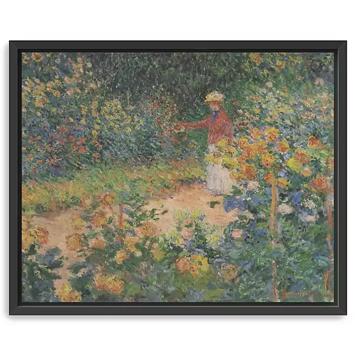 Online In the Garden Framed Canvas Art Print Canvas Art