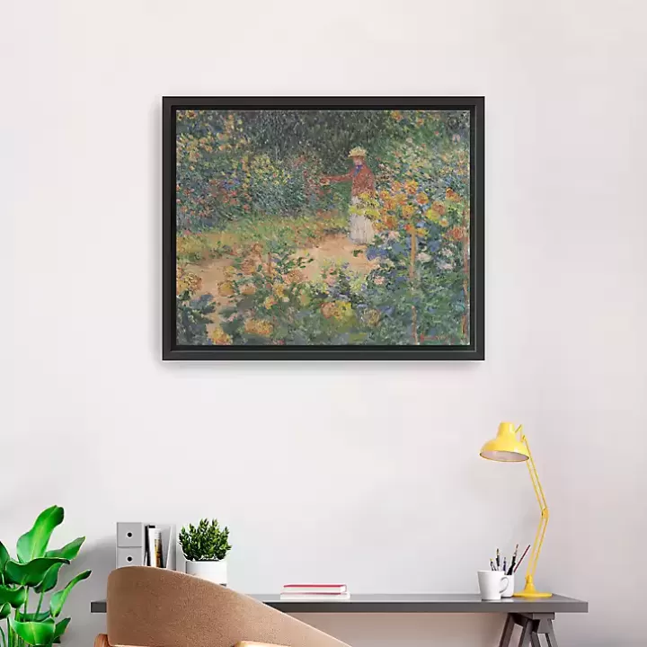 Online In the Garden Framed Canvas Art Print Canvas Art