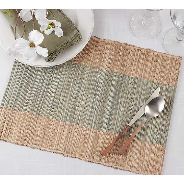 Flash Sale Indigo Banded 4-pc. Placemat Set Table Linens