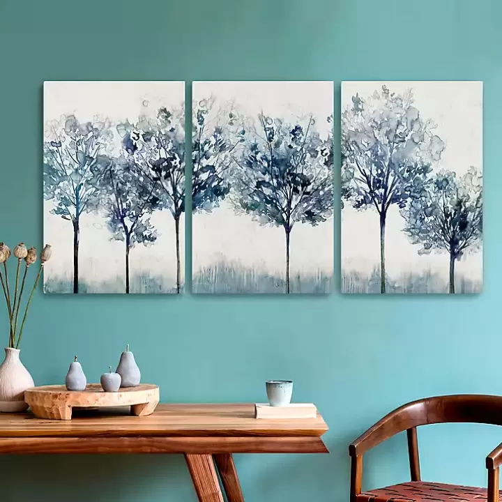 Store Indigo Forest Light Canvas Art Prints, 16x24 Canvas Art