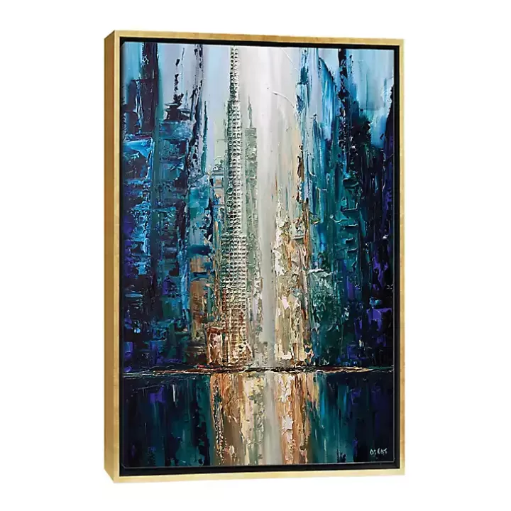 Store Infinite Reflection Abstract Canvas Framed Art Framed Art