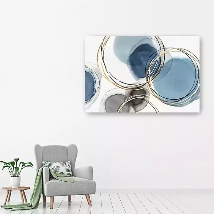 Shop Infinity Indigo II Abstract Canvas Art Print Canvas Art