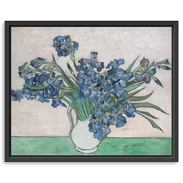 Clearance Irises II Framed Canvas Art Print, 22x18 in. Canvas Art