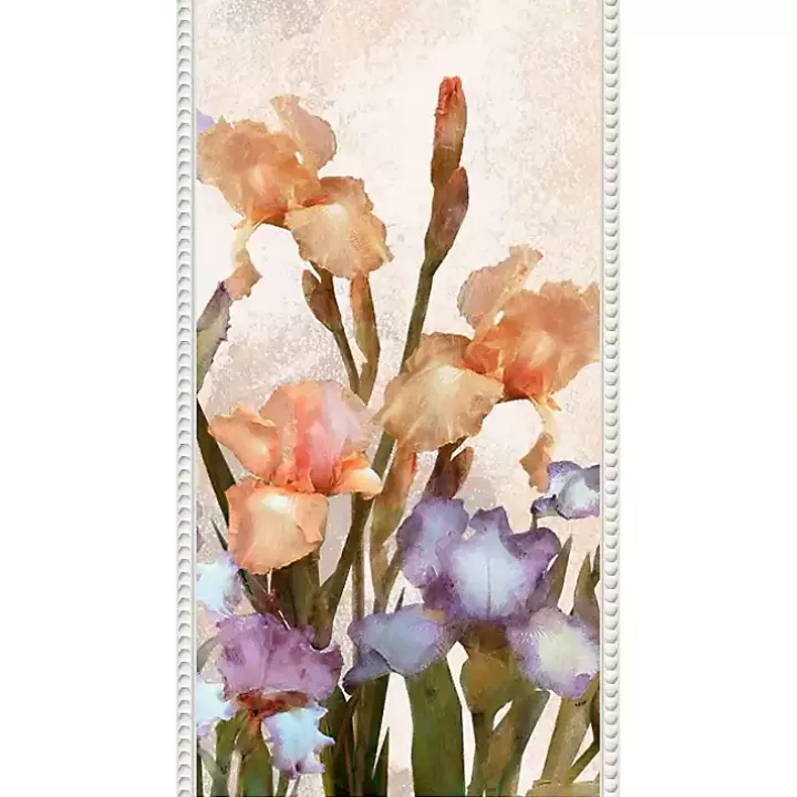 Sale Irises Panel Framed Canvas Art Print Canvas Art