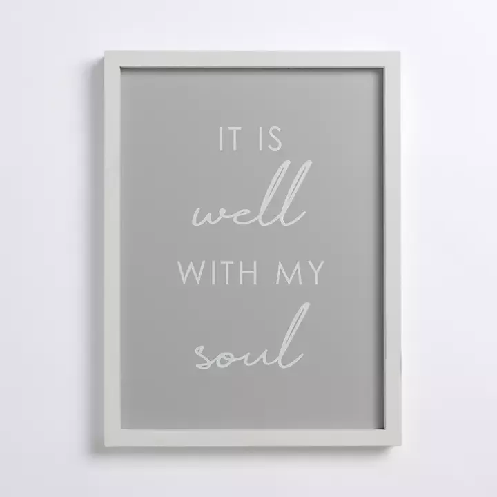 Flash Sale It Is Well With My Soul Framed Wall Plaque Wall Quotes & Signs