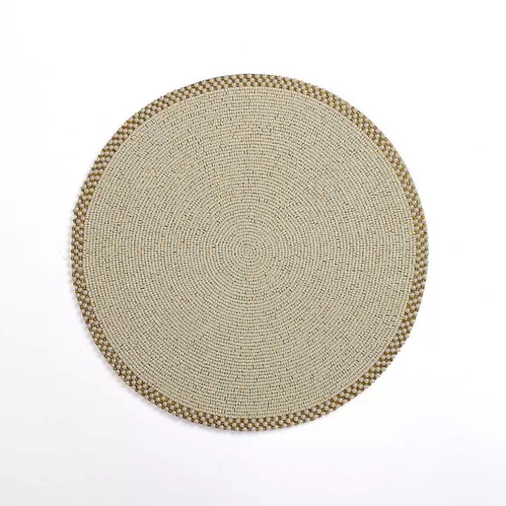 Flash Sale Beaded Christmas Placemat Table Linens