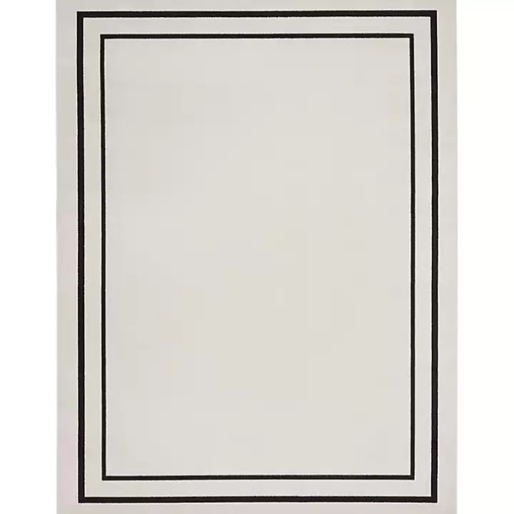 Store Bordered Indoor/Outdoor Area Rug, 8x10 Outdoor Rugs