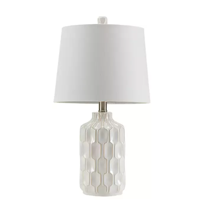 Outlet Ivory Contour Ceramic Table Lamp Table Lamps