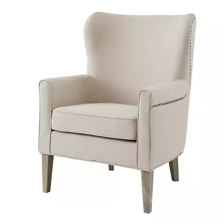 Clearance Curved Wingback Accent Chair Accent Chairs