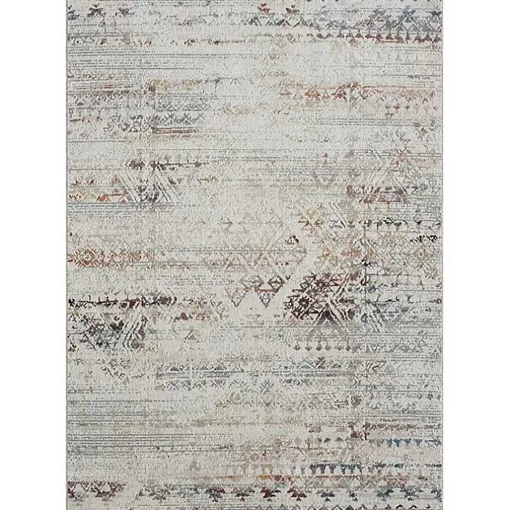 Online Distressed Medallion Washable Area Rug, 7x9 Area Rugs