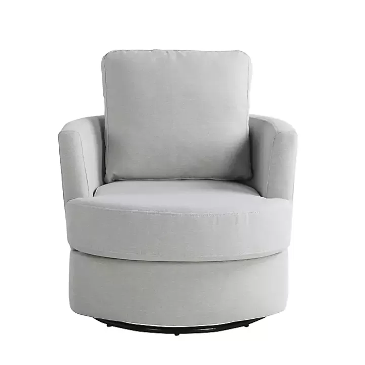 Sale Ivory Elmhurst Swivel Accent Chair Accent Chairs