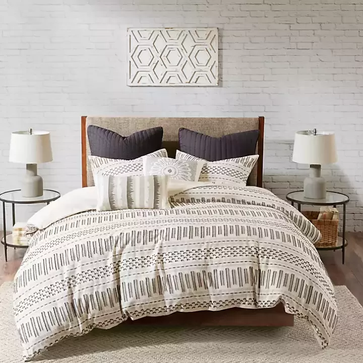 Store Ivory Jacquard King 3-pc. Comforter Set Comforters