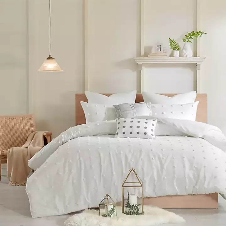Clearance Tufted Cotton 7-pc. Full/Queen Duvet Set Duvets
