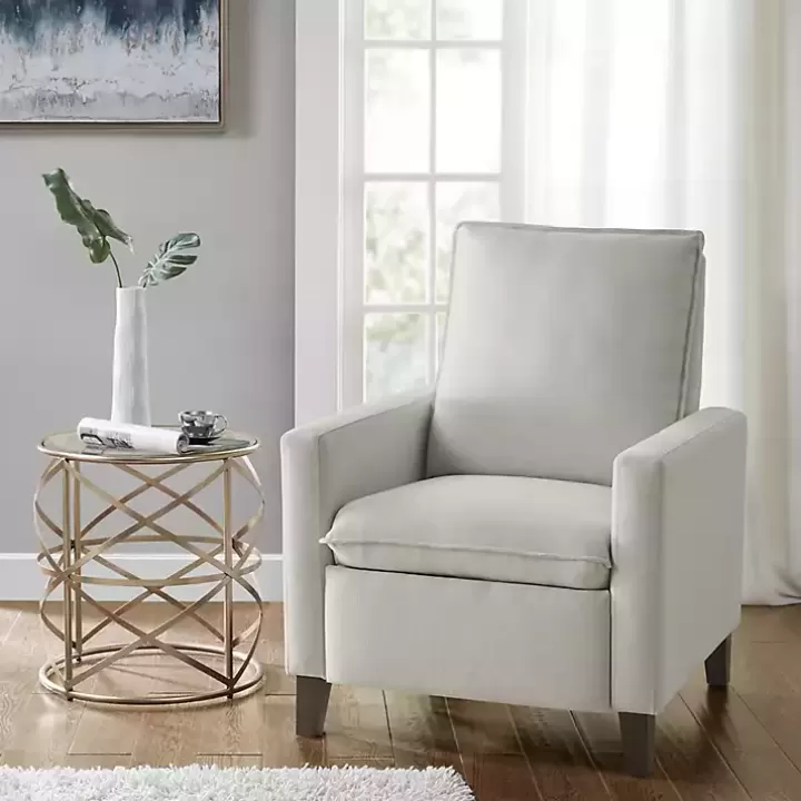 Fashion Upholstered Push-Back Recliner Accent Chairs