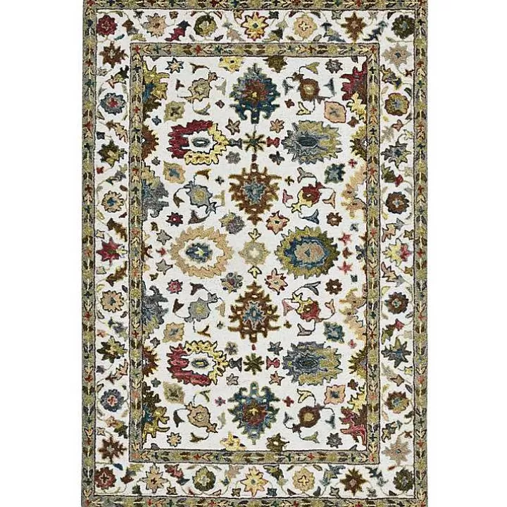 Shop Jackson Ivory Hand-Tufted Area Rug, 5x7 Area Rugs