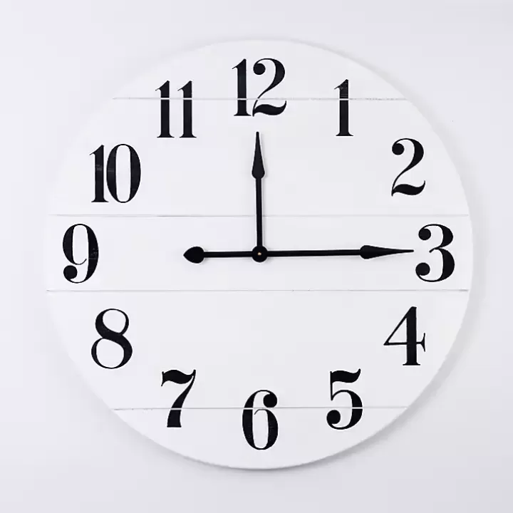 Best Sale Jake and Black Wooden Wall Clock Clocks