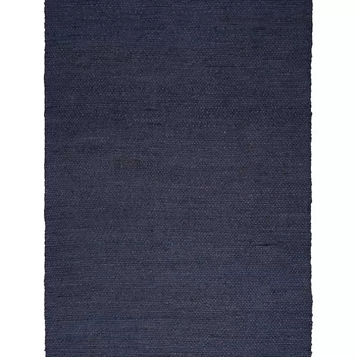 Store Jaxon Navy Natural Jute Area Rug, 4x6 Area Rugs