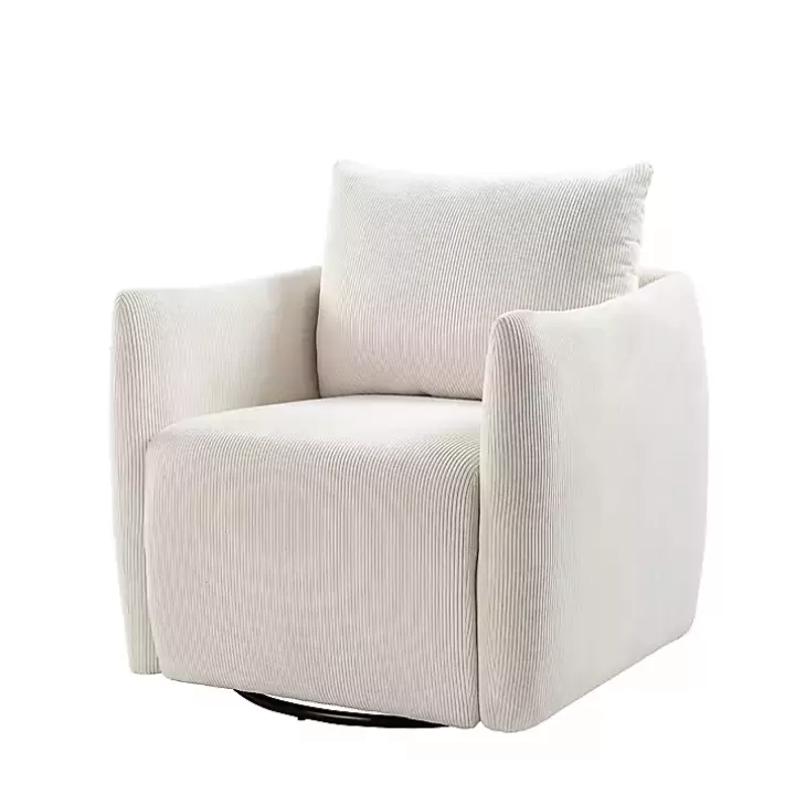Clearance Jerri Corduroy Swivel Accent Chair Accent Chairs