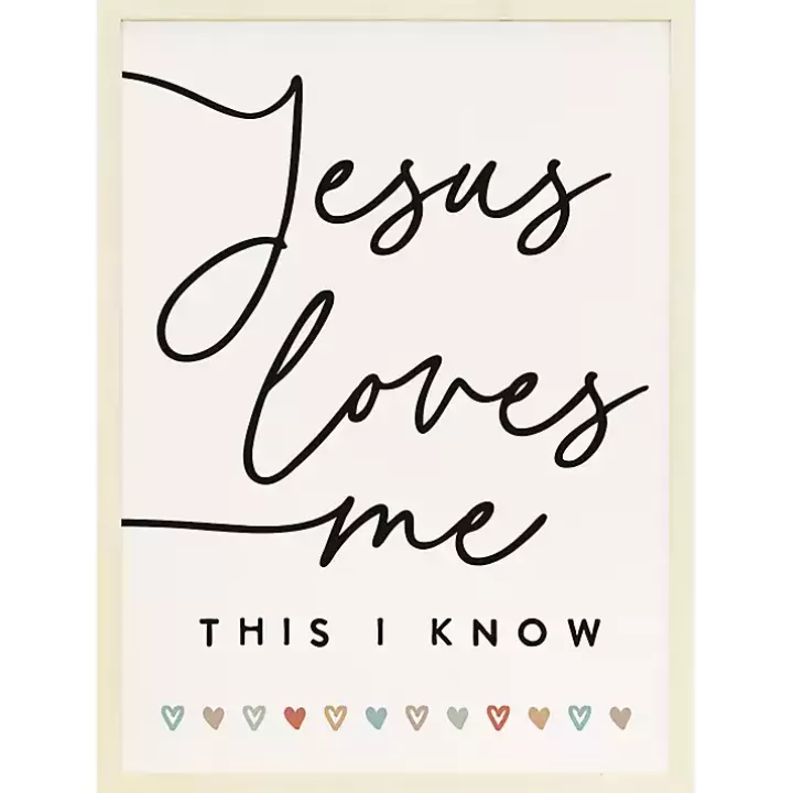 Sale Jesus Loves Me Wood Wall Plaque Wall Quotes & Signs