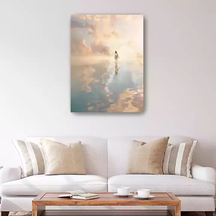 Outlet Jesus Walking on Water Canvas Art Print, 30x40 in. Canvas Art