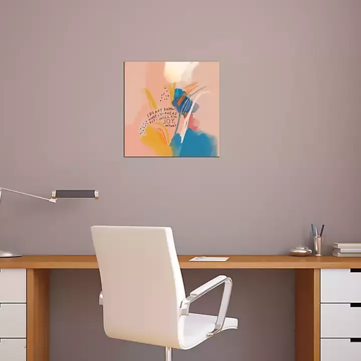 Fashion Joy Anyway Abstract Canvas Art Print Wall Quotes & Signs