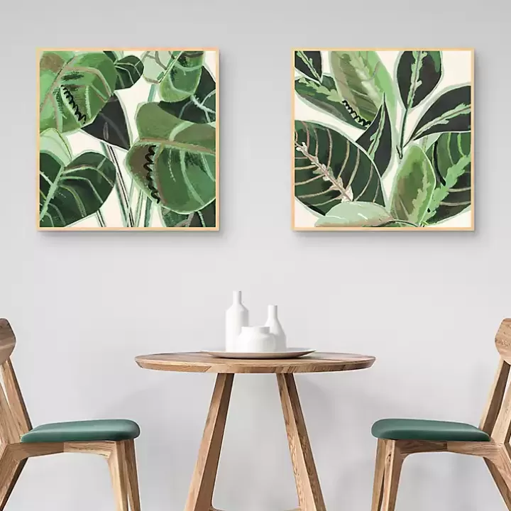 Best Jungle Close Up Framed Canvas Art Prints, Set of 2 Canvas Art