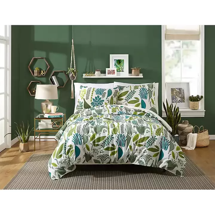 Online Justina Blakeney Green Jardin King Duvet Set Duvets