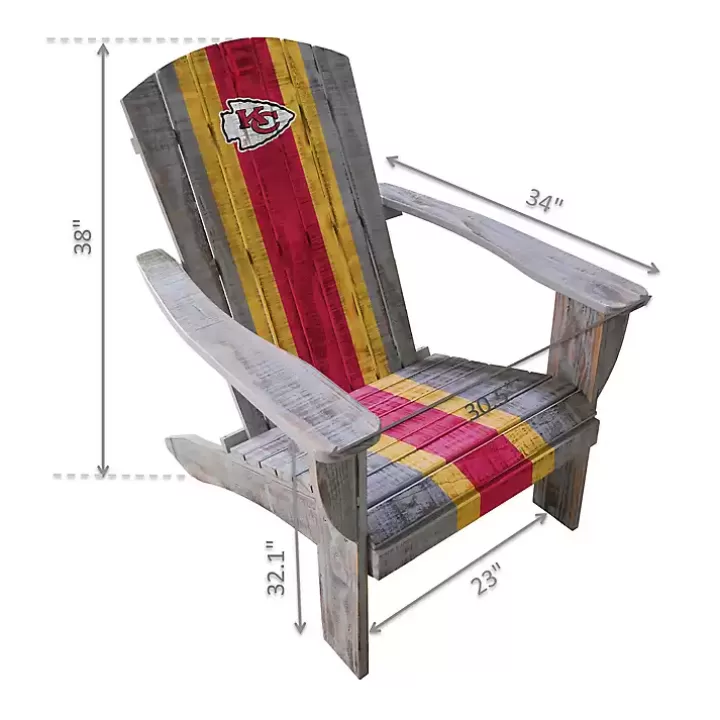 Online Kansas City Chiefs Adirondack Outdoor Chair Outdoor Seating