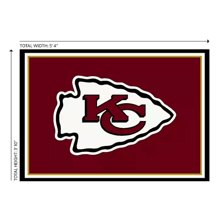 Outlet Kansas City Chiefs Area Rug, 4x6 Area Rugs