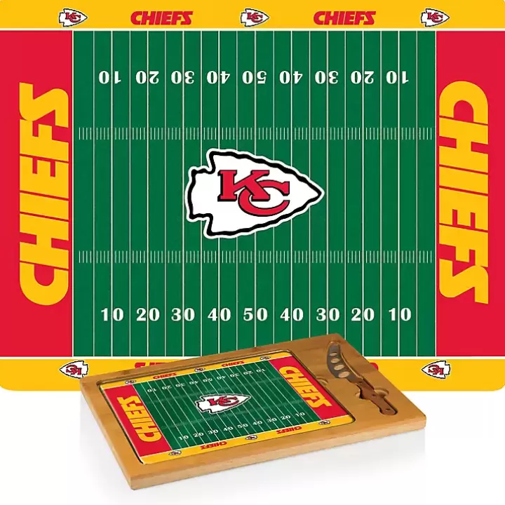 Hot Kansas City Chiefs Cutting Board & Knife Set Serving & Entertaining