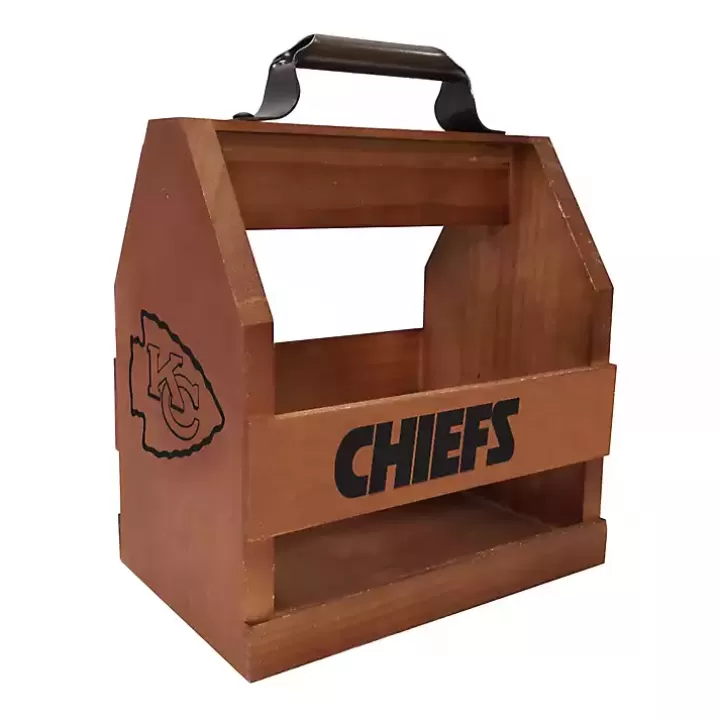 Online Kansas City Chiefs Wooden Condiment Caddy Outdoor Dining