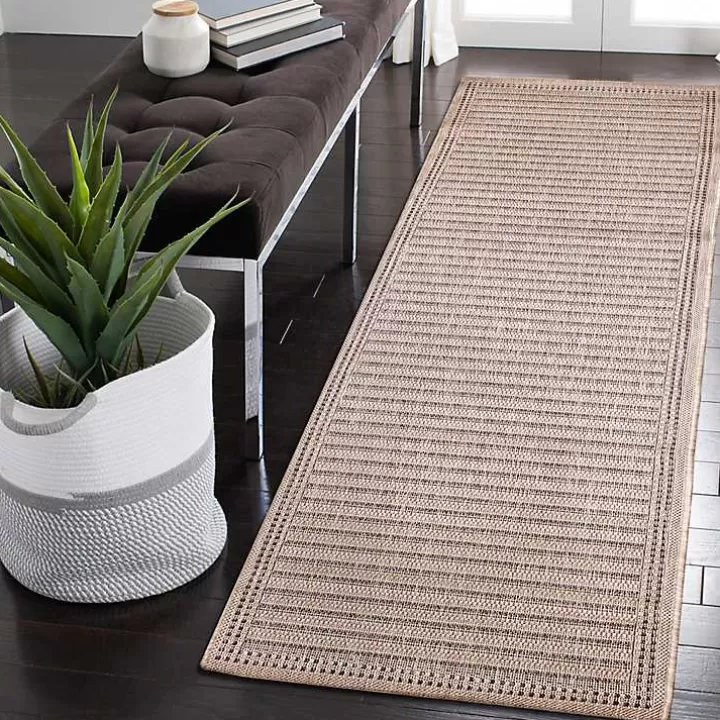 Cheap Kaya Natural Gradient Indoor/Outdoor Runner, 2x7 Outdoor Rugs