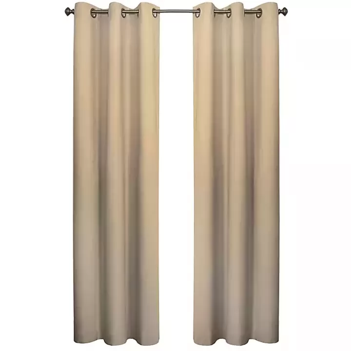 Fashion Khaki Room Darkening Curtain Panel Set, 95 in. Curtains & Drapes