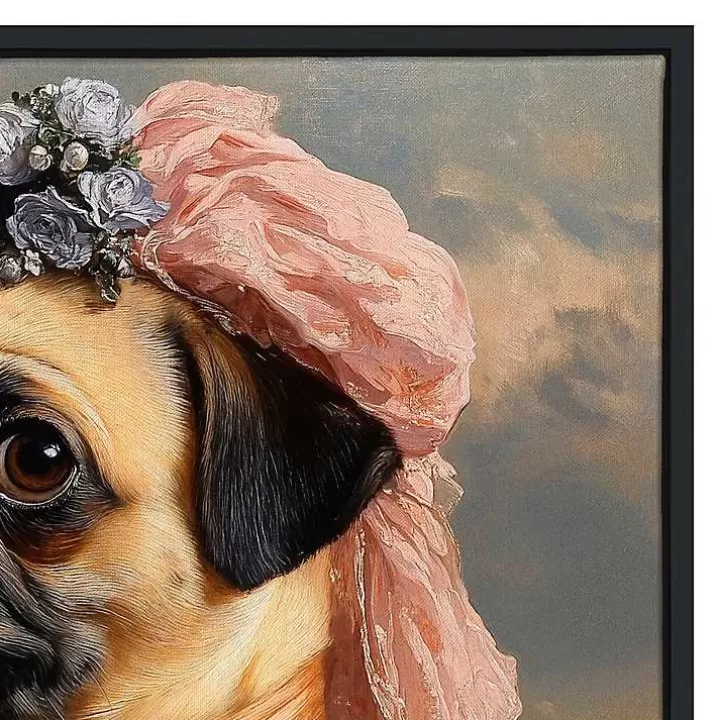 Outlet Lady Petunia Pugington Framed Art Print Canvas Art