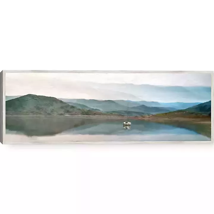 New Lake Harmony Framed Canvas Art Print Canvas Art