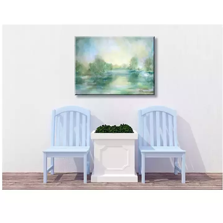 Fashion Lake View Outdoor Canvas Art Print Outdoor Wall Decor