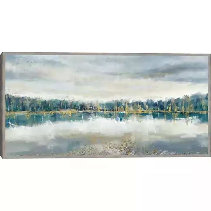 Cheap Lakeside Luxe Framed Canvas Art Print Canvas Art