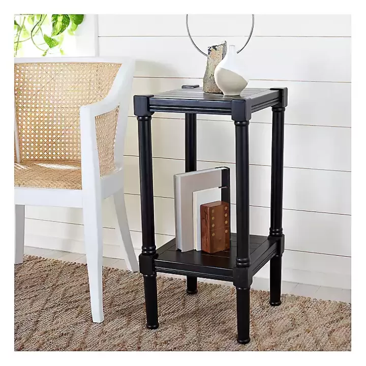 Store Landry Carved Legs Accent Table Accent & End Tables