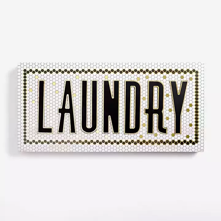 Outlet Laundry Subway Tile Wall Plaque Wall Quotes & Signs