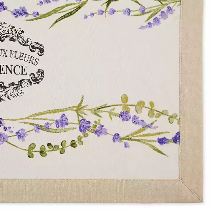 Hot Lavender Garland Cotton Placemats, Set of 4 Table Linens