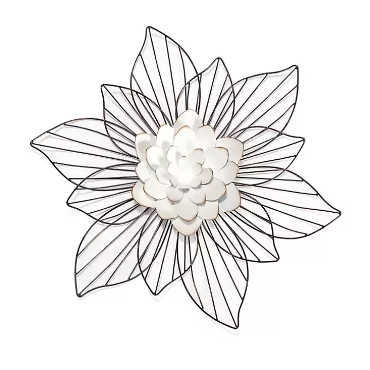 Online Layered Flower Metal Wall Plaque Wall Plaques