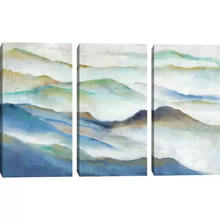 Online Layered View I Canvas Art Prints, Set of 3 Canvas Art