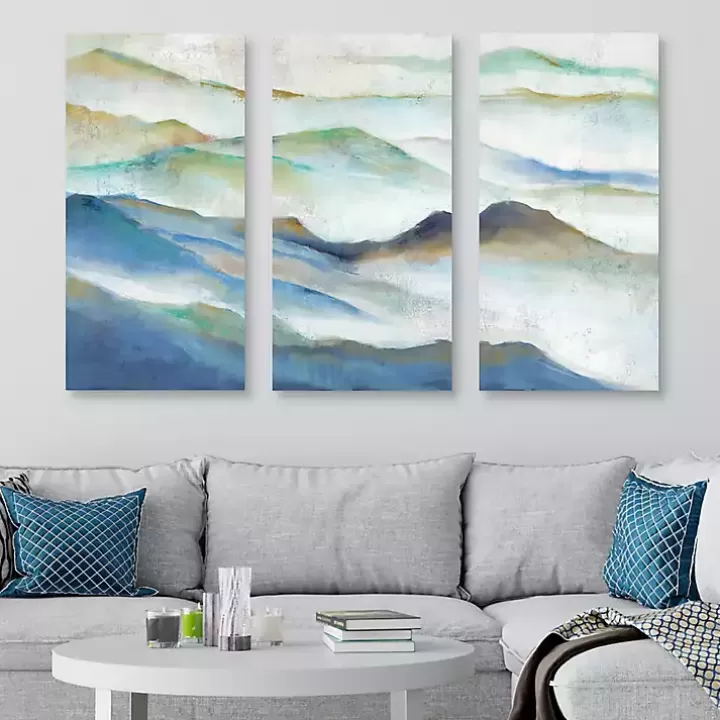 Online Layered View I Canvas Art Prints, Set of 3 Canvas Art