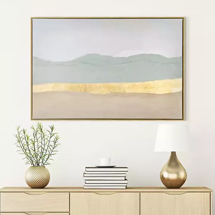 Outlet Layers Framed Canvas Art Print Canvas Art