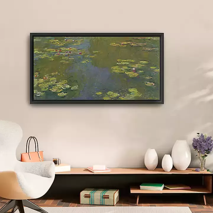 Online Le Bassin Aux Nympheas Framed Canvas Art Print Canvas Art