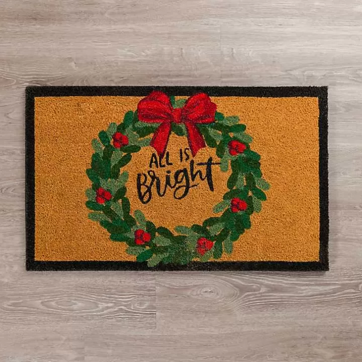 Sale LED All is Bright Christmas Doormat Doormats