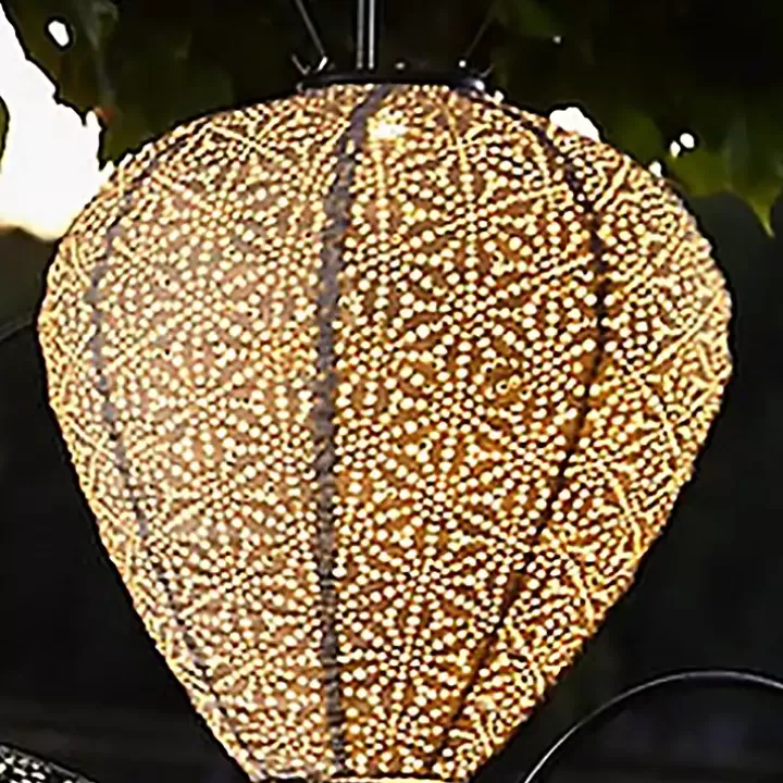 Hot LED Taupe Balloon Outdoor Hanging Lantern Outdoor Lighting